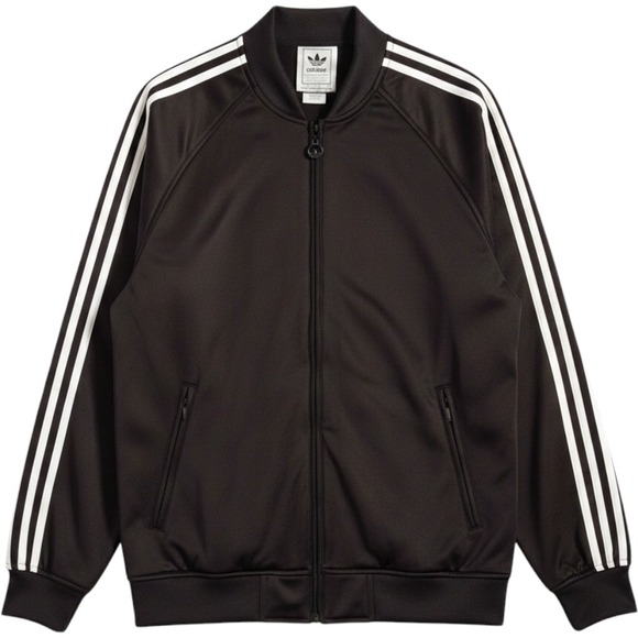 adidas Other - Adidas Mens Superstar Track Jacket Vintage Trefoil Logo 90's Black White Size M